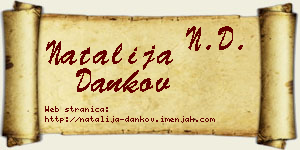 Natalija Dankov vizit kartica